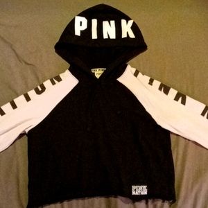 Victoria's Secret PINK crop top hoodie